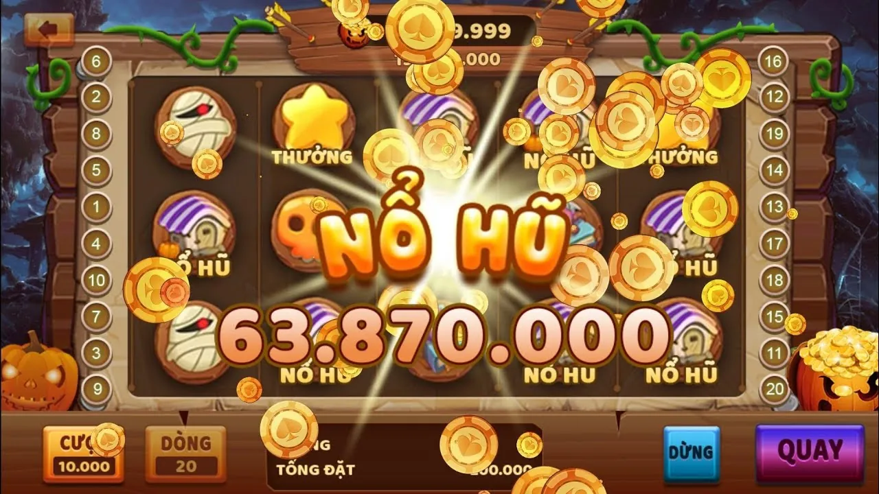 Hình ảnh chính game nổ hũ 2king88 với máy slot rực rỡ và biểu tượng chiến thắng